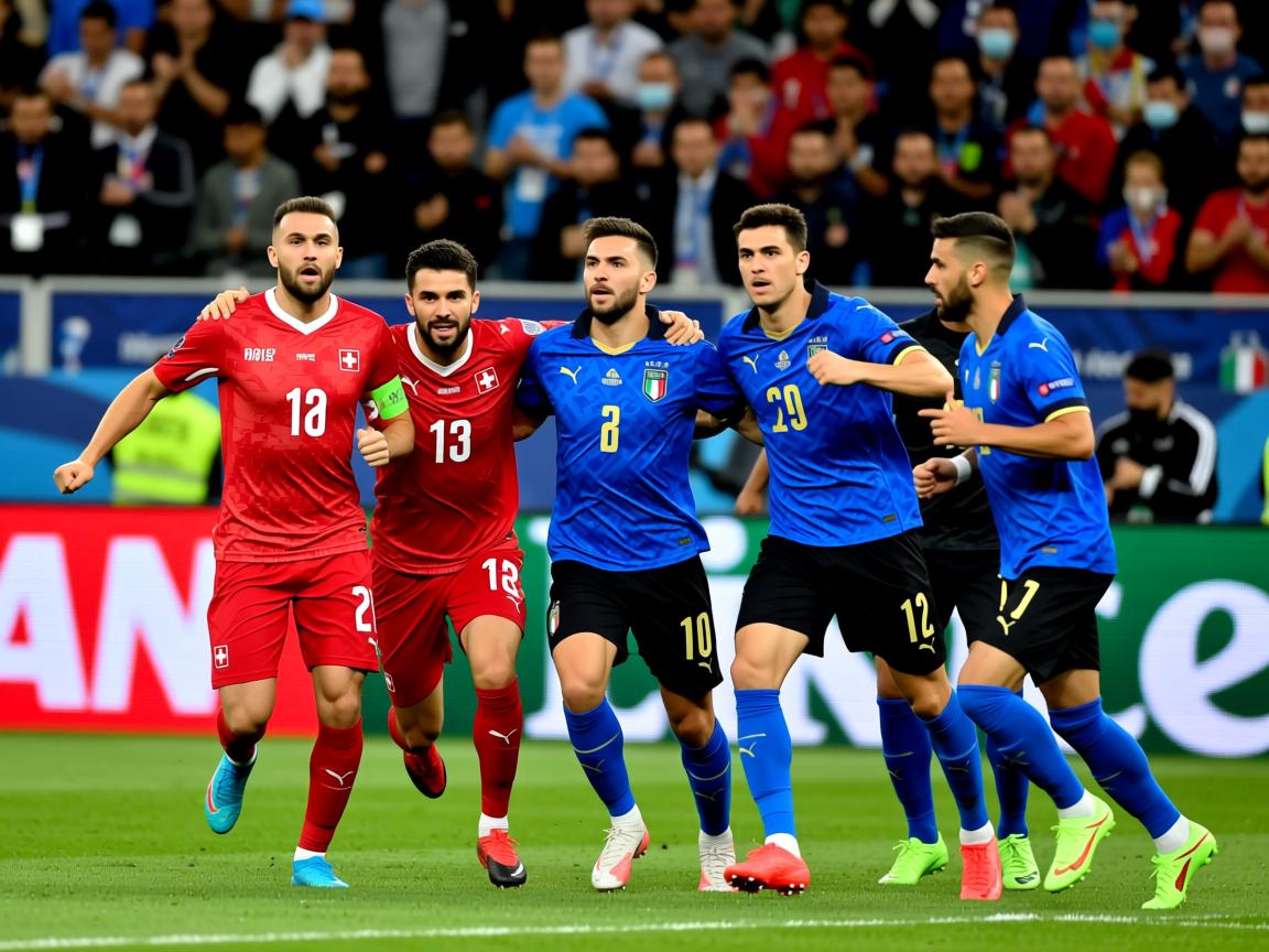 意大利队大胜瑞士，晋级欧洲杯四强
