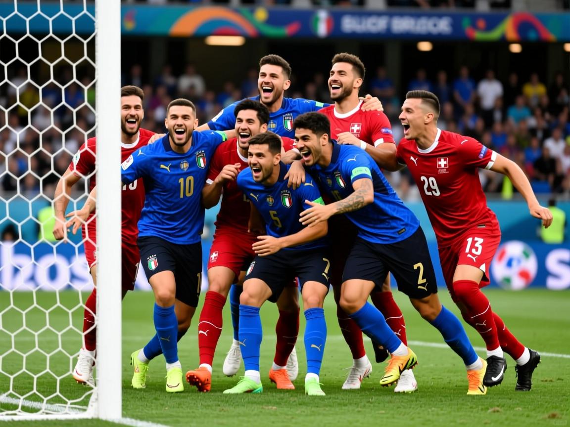 意大利队大胜瑞士，晋级欧洲杯四强  第2张